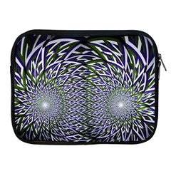 Fractal Mirror Flowers Apple Ipad 2/3/4 Zipper Cases by Wegoenart