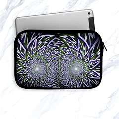 Fractal Mirror Flowers Apple Ipad Mini Zipper Cases by Wegoenart