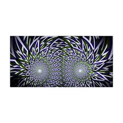 Fractal Mirror Flowers Yoga Headband by Wegoenart