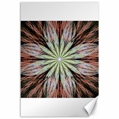 Fractal Floral Fantasy Flower Canvas 12  X 18  by Wegoenart