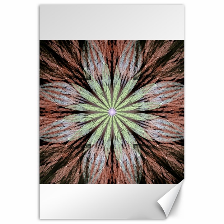 Fractal Floral Fantasy Flower Canvas 20  x 30 