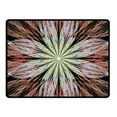 Fractal Floral Fantasy Flower Fleece Blanket (small) by Wegoenart