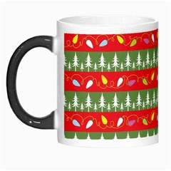 Christmas Papers Red And Green Morph Mugs by Wegoenart