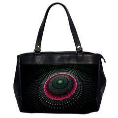 Fractal Circle Fantasy Texture Oversize Office Handbag by Wegoenart