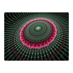 Fractal Circle Fantasy Texture Double Sided Flano Blanket (mini)  by Wegoenart