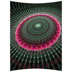 Fractal Circle Fantasy Texture Back Support Cushion by Wegoenart