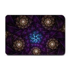 Geometry Fractal Colorful Geometric Small Doormat  by Wegoenart