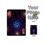 Geometry Fractal Colorful Geometric Playing Cards 54 (Mini) Front - HeartK