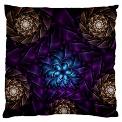 Geometry Fractal Colorful Geometric Standard Flano Cushion Case (one Side) by Wegoenart