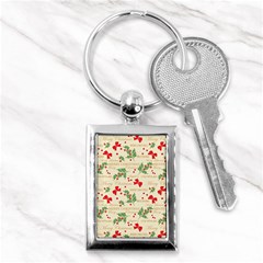 Christmas Paper Scrapbooking Key Chains (rectangle)  by Wegoenart