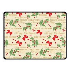 Christmas Paper Scrapbooking Fleece Blanket (small) by Wegoenart