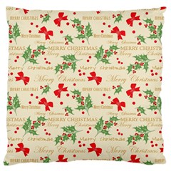 Christmas Paper Scrapbooking Large Cushion Case (one Side) by Wegoenart