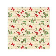 Christmas Paper Scrapbooking Small Satin Scarf (square) by Wegoenart