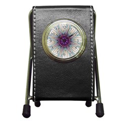 Mandala Kaleidoscope Ornament Pen Holder Desk Clock by Wegoenart