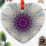 Mandala Kaleidoscope Ornament Heart Ornament (Two Sides) Front