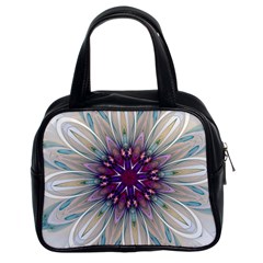 Mandala Kaleidoscope Ornament Classic Handbag (two Sides) by Wegoenart