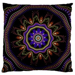 Fractal Vintage Colorful Decorative Standard Flano Cushion Case (two Sides) by Wegoenart