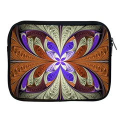 Fractal Splits Silver Gold Apple Ipad 2/3/4 Zipper Cases by Wegoenart