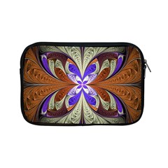 Fractal Splits Silver Gold Apple Ipad Mini Zipper Cases by Wegoenart