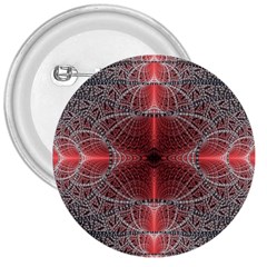 Fractal Diamond Circle Pattern 3  Buttons by Wegoenart