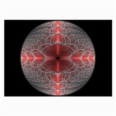 Fractal Diamond Circle Pattern Large Glasses Cloth (2-side) by Wegoenart