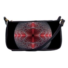 Fractal Diamond Circle Pattern Shoulder Clutch Bag by Wegoenart