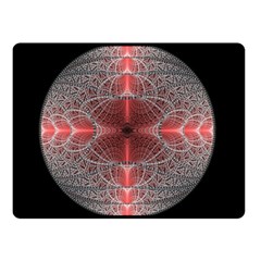 Fractal Diamond Circle Pattern Double Sided Fleece Blanket (small)  by Wegoenart