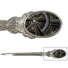 Fractal Circle Circular Geometry Letter Opener by Wegoenart