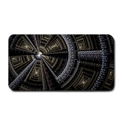 Fractal Circle Circular Geometry Medium Bar Mats by Wegoenart