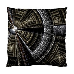 Fractal Circle Circular Geometry Standard Cushion Case (one Side) by Wegoenart