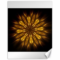 Mandala Gold Golden Fractal Canvas 18  x 24 