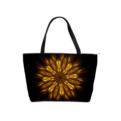 Mandala Gold Golden Fractal Classic Shoulder Handbag