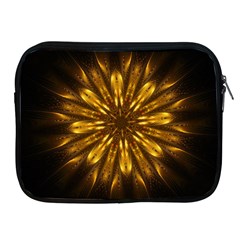 Mandala Gold Golden Fractal Apple iPad 2/3/4 Zipper Cases