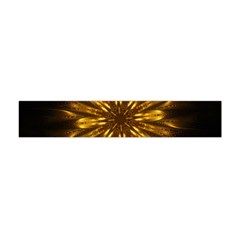 Mandala Gold Golden Fractal Flano Scarf (Mini)