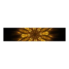 Mandala Gold Golden Fractal Velvet Scrunchie