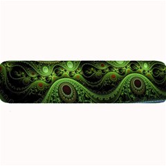 Fractal Green Gears Fantasy Large Bar Mats by Wegoenart