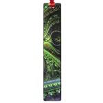 Fractal Green Gears Fantasy Large Book Marks Front