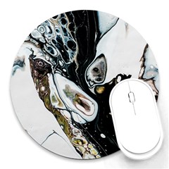 Abstract Structure Pattern Round Mousepads by Wegoenart