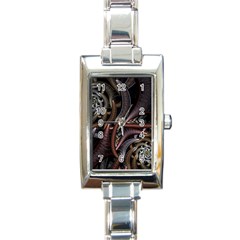 Geometry Math Fractal Art Rectangle Italian Charm Watch by Wegoenart