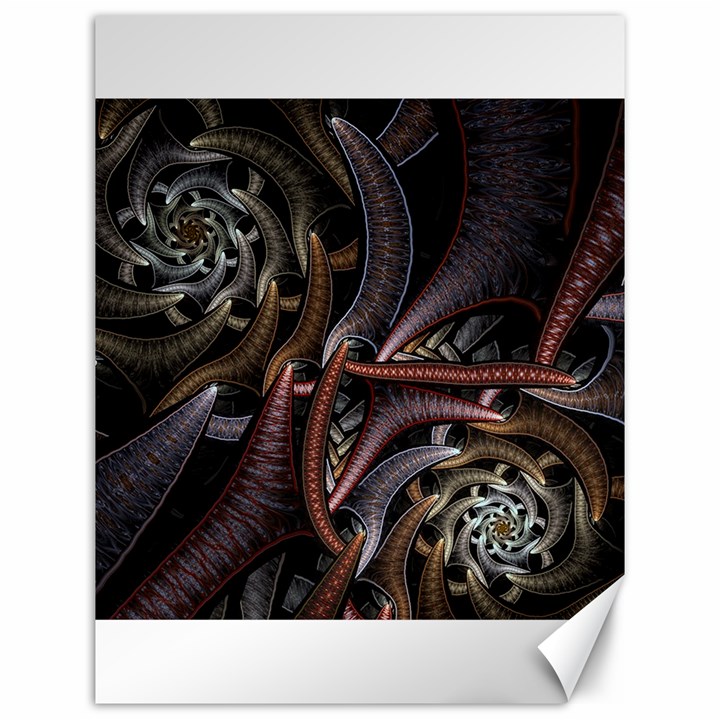 Geometry Math Fractal Art Canvas 12  x 16 