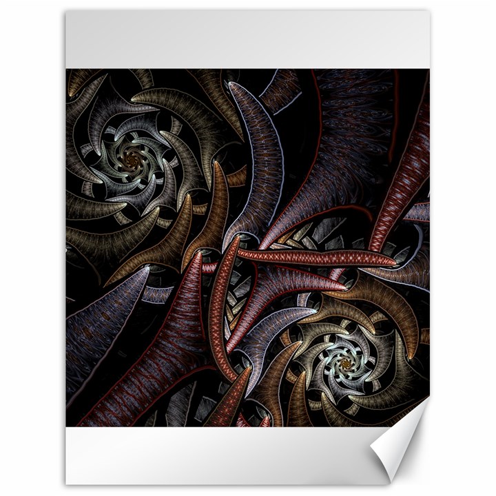 Geometry Math Fractal Art Canvas 18  x 24 