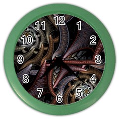 Geometry Math Fractal Art Color Wall Clock by Wegoenart