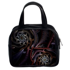 Geometry Math Fractal Art Classic Handbag (two Sides) by Wegoenart