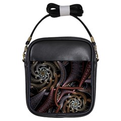 Geometry Math Fractal Art Girls Sling Bag by Wegoenart