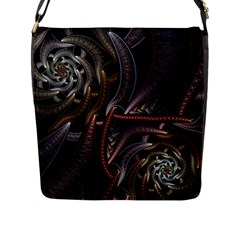 Geometry Math Fractal Art Flap Closure Messenger Bag (l) by Wegoenart