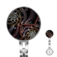 Geometry Math Fractal Art Stainless Steel Nurses Watch by Wegoenart