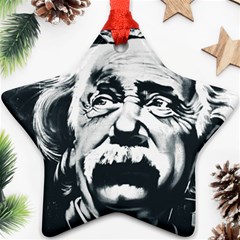 Albert Einstein Street Art Ornament (star) by Wegoenart