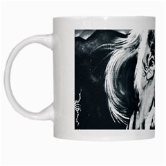 Albert Einstein Street Art White Mugs by Wegoenart