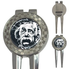 Albert Einstein Street Art 3-in-1 Golf Divots by Wegoenart