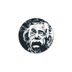 Albert Einstein Street Art Golf Ball Marker by Wegoenart